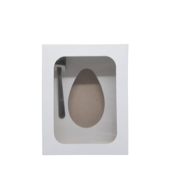 Imagem de KIT PÁSCOA-  Caixas para ovo de colher de 250g e colher de plástico metalizada