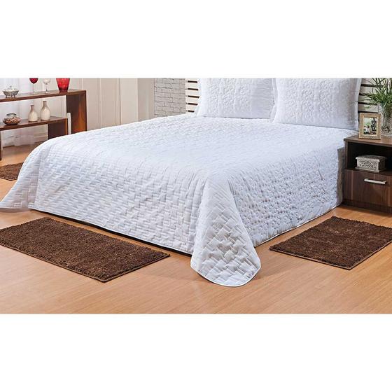 Kit Passadeira Tapete para Quarto 3 Peças Classic Marrom Castor Menor preço em Kit Passadeira Tapete para Quarto 3 Peças Classic Marrom Castor
