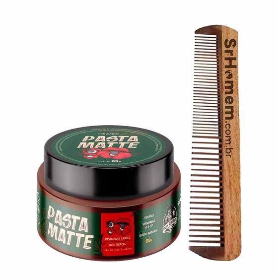 Imagem de Kit Pasta Para Cabelo Matte Guaraná Pente Duplo Don Alcides