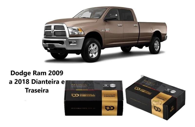 Imagem de Kit Pastilha Diant E Tras Dodge Ram 2500 2009 Ate 2018