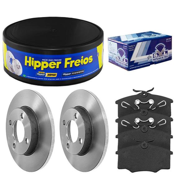 Kit Pastilha Disco Freio Gol G2 G3 G4 Parati Saveiro 95 a 2009 ...
