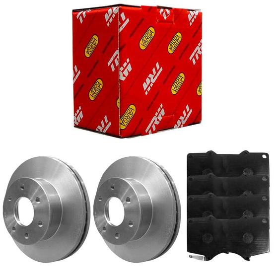 Imagem de Kit Pastilha Disco Freio Hilux SW4 2002 a 2005 Dianteiro Ventilado TRW