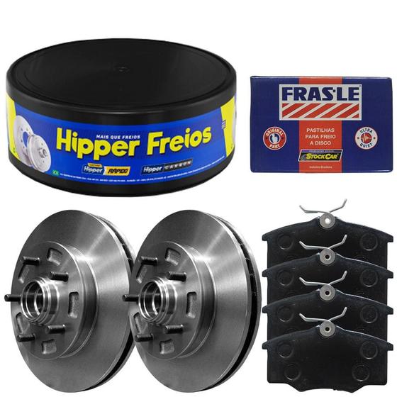 Imagem de Kit Pastilha Disco Freio S10 4x2 97 a 2011 Dianteira Ventilado Varga Frasle