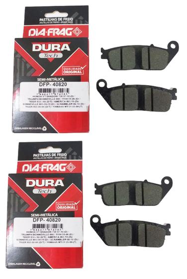 Plaquettes De Frein Arrière Céramique Pour Honda CB600F Hornet, CBF600/1000, Kawasaki Ninja 650 - Dimensions 86.3x41.4x10.2mm