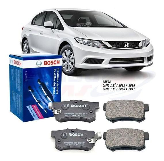 Imagem de Kit Pastilha Freio Traseira Original Bosch Honda Civic 07/..