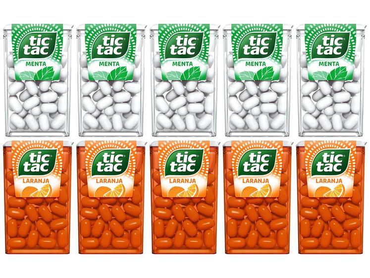 Imagem de Kit Pastilha Tic Tac Menta 14,5g Caixinha 