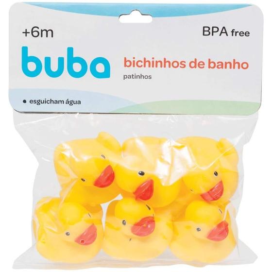 Imagem de Kit Patinho Para Banho Amarelo 09684 - Buba