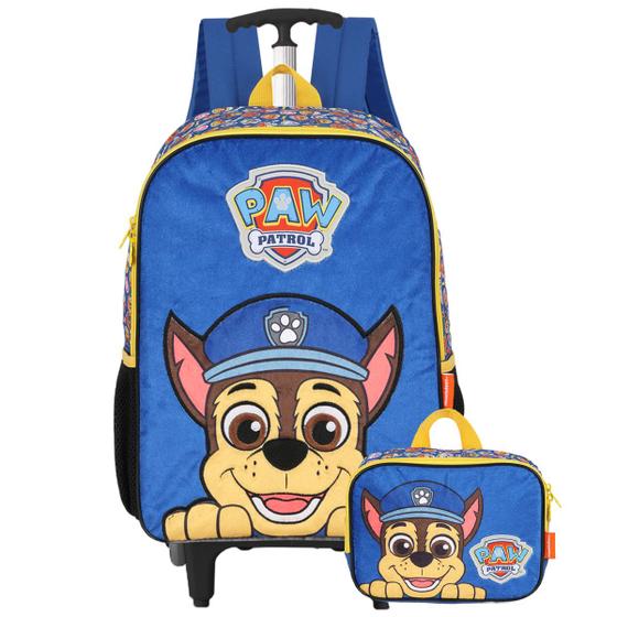 Imagem de Kit Patrulha Canina Mochila De Rodinhas + Lancheira Térmica