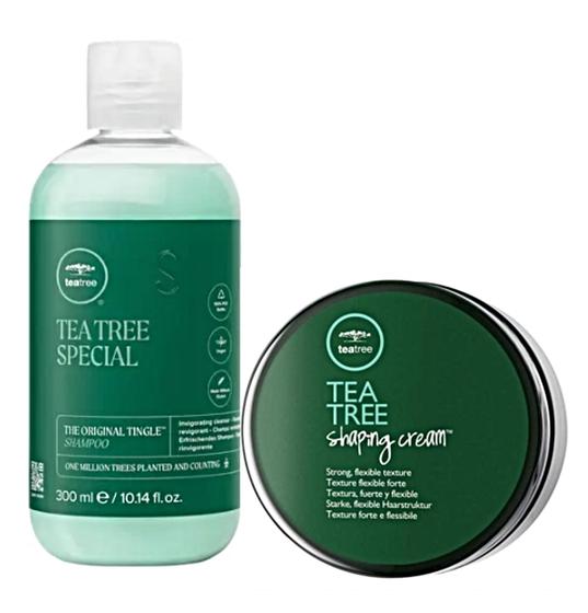 Imagem de Kit Paul Mitchell Tea Tree Shampoo Pq+ Pomada Shaping 85g