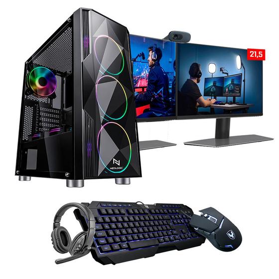 Kit pc gamer intel i5 10400f 16gb (rtx 3060 12gb) ssd 240gb + hd 1tb