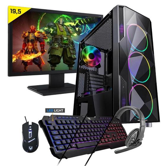 Desktop Neologic Gamer Nli81687 Amd Ryzen 3 3200g 3.60ghz 8gb 1tb Amd Radeon Vega 8 Windows 10 Pro 19,5" Com Monitor