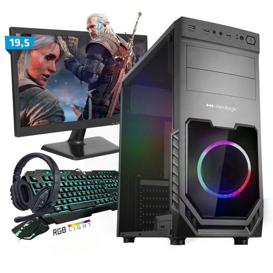 Imagem de Kit PC Gamer Smart SMT81490 Intel i5 8GB (RX 580 8GB) SSD 480GB + Monitor 19,5