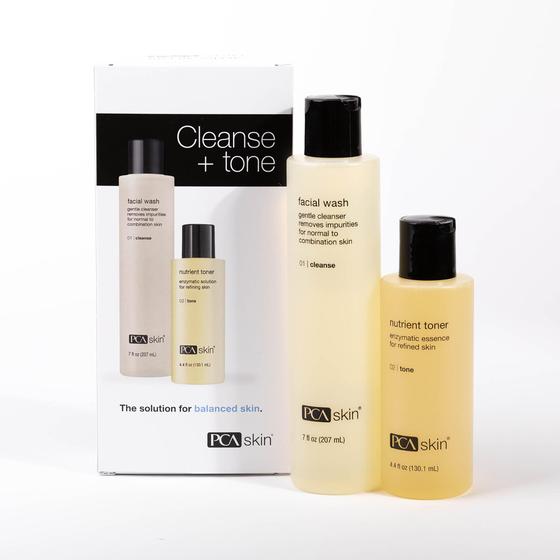 Imagem de Kit PCA SKIN Cleanse & Tone: Sabonete Espumante e Tônico Facial Nutritivo