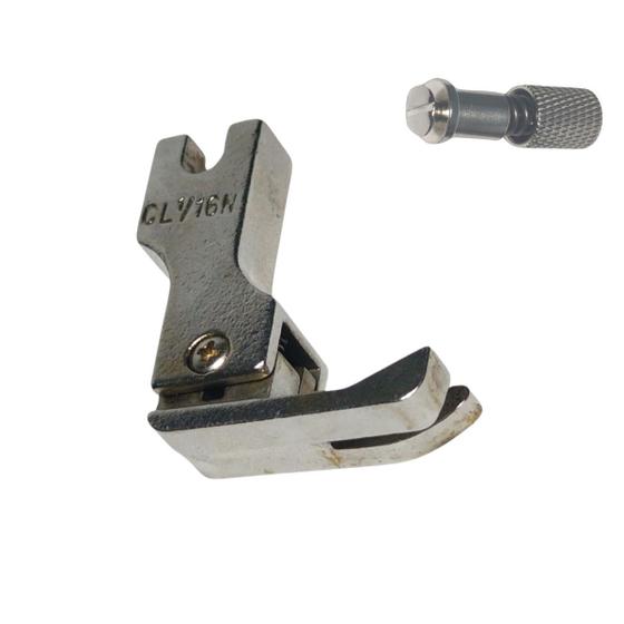 Imagem de Kit Pé Calcador Pesponto Compensado Lado Esquerdo 2mm CL-1/16N com Engate Rápido