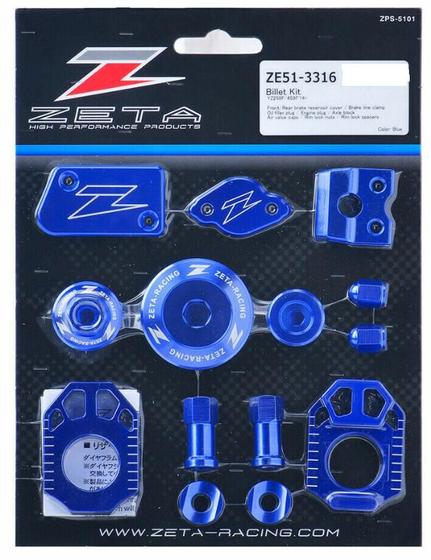Imagem de Kit Peças Anodizadas Billet Kit Zeta Yzf 250 14/23+Yzf 450 14/22-Azul