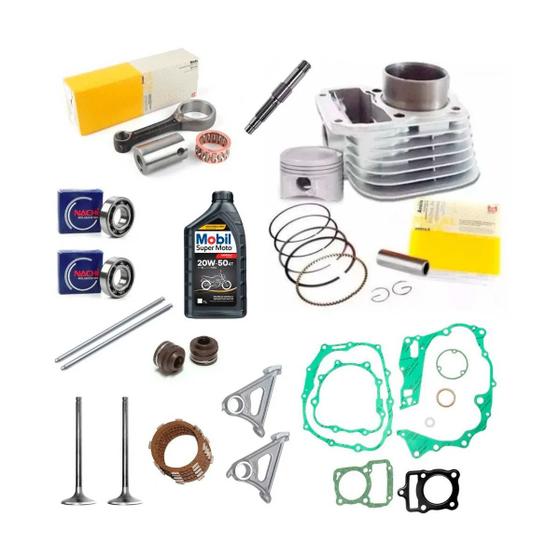 Imagem de Kit Peças Motor Completo Eixo Biela Juntas Cg Titan fan 125 02 03 04