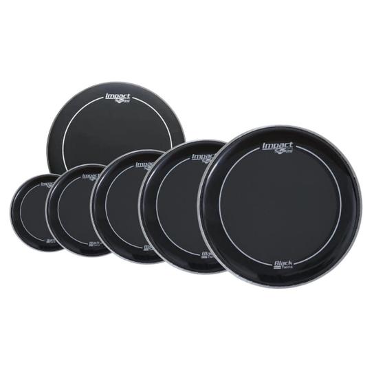 Imagem de Kit Pele 10 12 14 16 22 14cx Black Twins Duplo Hidráulica