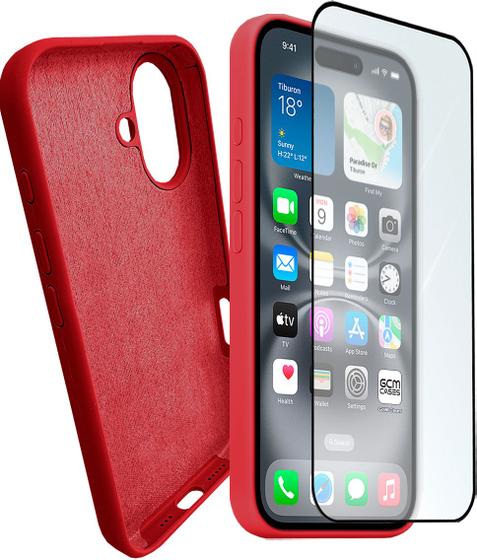 Imagem de Kit Pelicula 3d + Capa Capinha Para iPhone 16 Todos Modelos