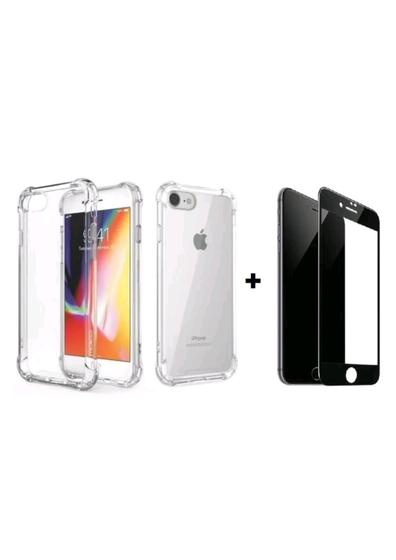 Imagem de Kit Pelicula 3D + Capa protetora Anti impacto transparente Compatível Com Iphone 7/8 Plus