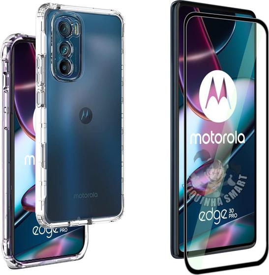Kit Película 9D + Capinha Case Motorola Edge 30 Pro Menor preço em Kit Película 9D + Capinha Case Motorola Edge 30 Pro