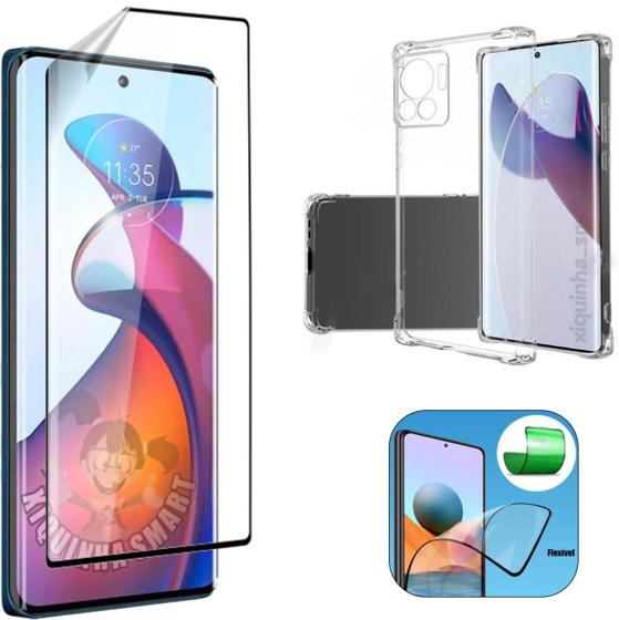 Kit Película 9D + Capinha Case Motorola Edge 30 Ultra Menor preço em Kit Película 9D + Capinha Case Motorola Edge 30 Ultra