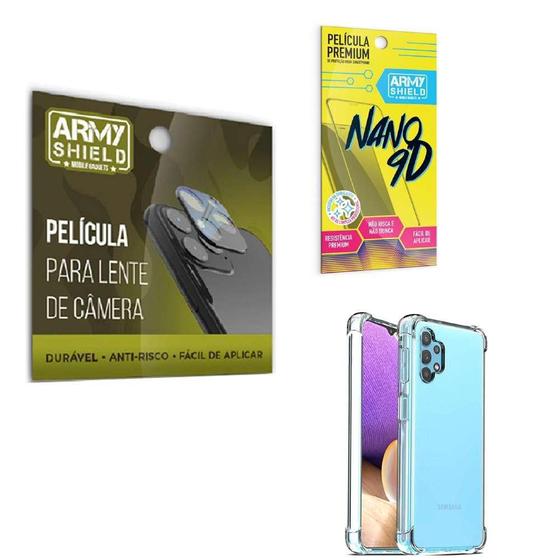 Imagem de Kit Película De Câmera Samsung A32 5G Com Capinha Anti Shock