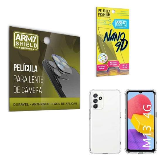 Imagem de Kit Película De Câmera Samsung M13 Com Capinha Anti Shock