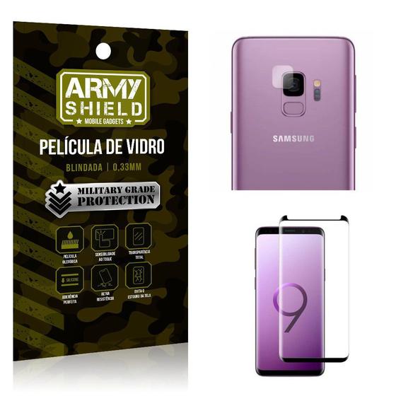 Imagem de Kit Película de Lente Câmera Anti Risco + Película de Vidro Samsung Galaxy S9 - Armyshield