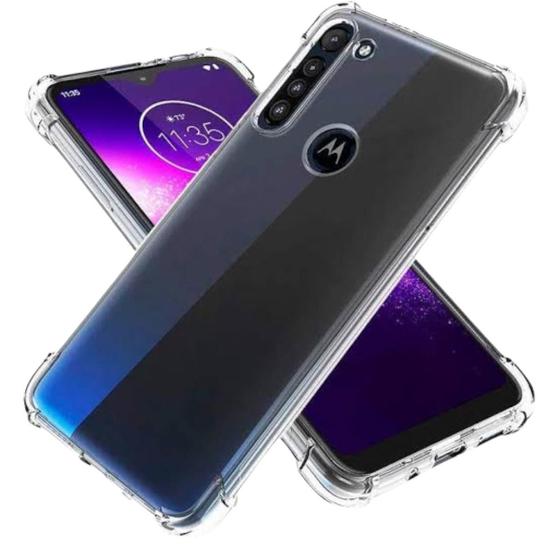 Imagem de Kit Película de Vidro Transparente Para Moto G8 POWER + Capinha Transparente