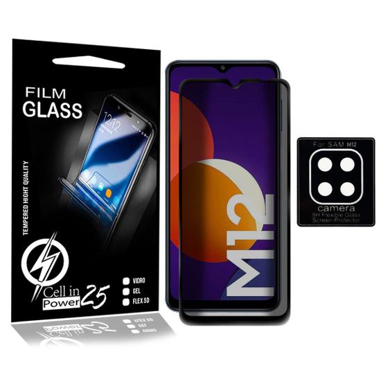 Imagem de Kit Pelicula Privacidade 3d + P. Câmera P/ Galaxy M12 M127 6.5 - Cell In Power25