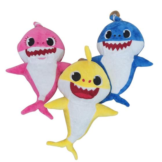 Imagem de Kit Pelúcia Baby Shark Musical Gigante 45cm