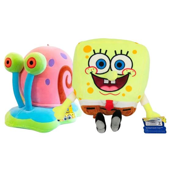 Imagem de Kit Pelúcia Bob Esponja e Gary Caracol - Multikids