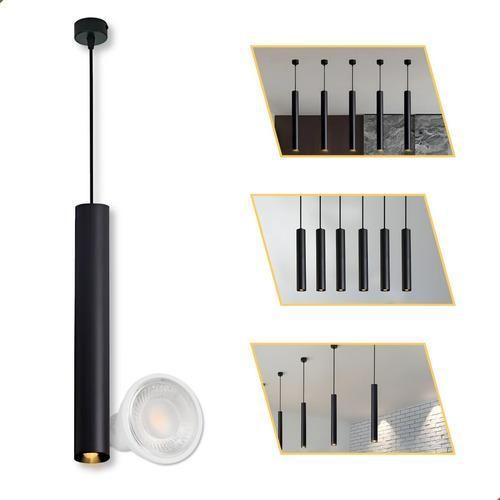 Imagem de Kit Pendente Tubo Cilíndrico 30cm Completo + Lâmpada Gu10