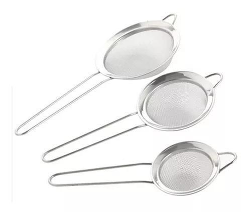 Imagem de Kit Peneira Cozinha Inox 3 Peças - Dolce Home