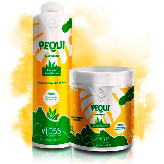 Imagem de Kit Pequi Shampoo E Máscara, Revitalização Com Óleo De Pequi