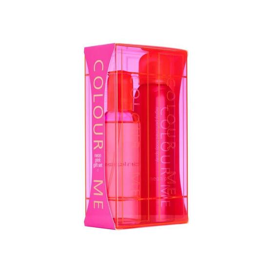 Imagem de Kit Perfume Colour Me Neon Pink EDP 100ml + Body Spray 150ml - Fragrância Feminina