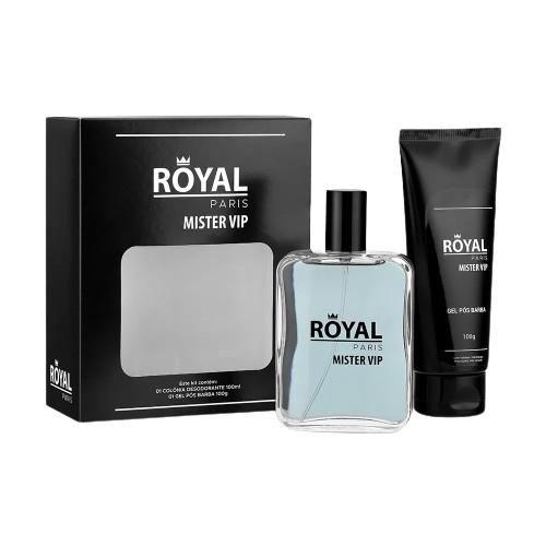 Imagem de Kit perfume dia dos pais royal paris mister vip - perfume 100ml+pós barba 100ml