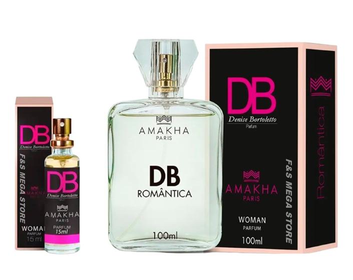 Imagem de Kit Perfume Feminino DB Amakha Paris 100ml e 15ml Bolsa