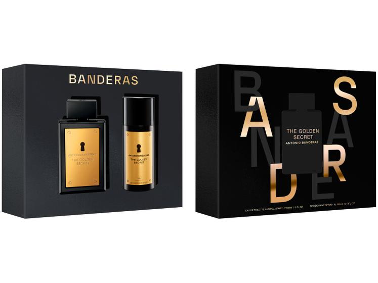 Imagem de Kit Perfume Masculino Antonio Banderas The Golden Secret Eau de Toilette com Desodorante