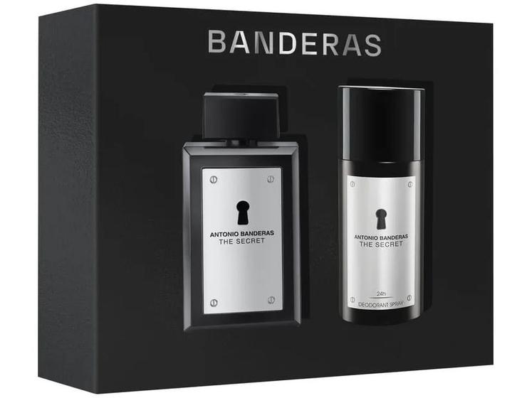 Kit Perfume Masculino Antonio Banderas The Secret Eau de Toilette 100ml com Desodorante 150ml