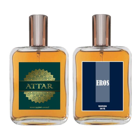 Imagem de Kit Perfume Masculino - Attar + Eros 100ml