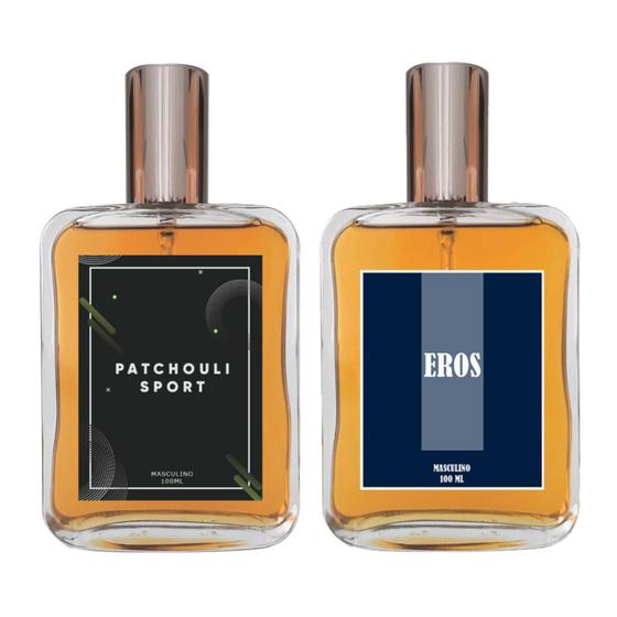 Imagem de Kit Perfume Masculino - Patchouli Sport + Eros 100Ml