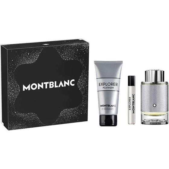 Imagem de Kit Perfume Montblanc Explorer Platinum Edp 100ml + 7.5ml + Gel de Banho