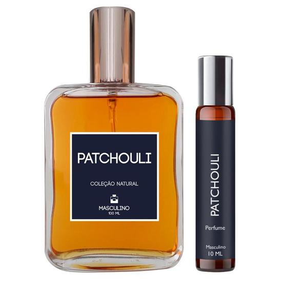 Imagem de Kit Perfume Patchouli 100Ml Masculino + Spray Portátil 10Ml