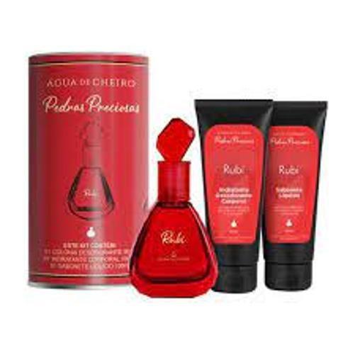 Imagem de Kit Perfume Pedras Preciosas Rubi 01 Perfume 50Ml+Hidratante