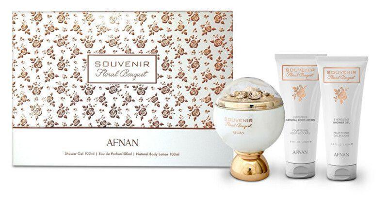 Imagem de Kit Perfume Souvenir Floral Bouquet (Parfum 100 ml + Shower Gel 100 ml + Body Lotion 100 ml ) - Afna