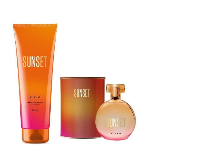 Imagem de Kit Perfume Sunset 100Ml E Hidratante 240Ml Ciclo
