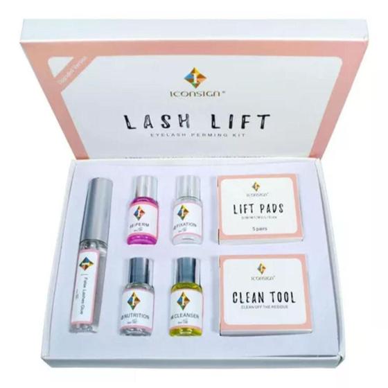 Imagem de Kit permanente para cílios ICONSIGN LASH LIFT - SMACTUDO