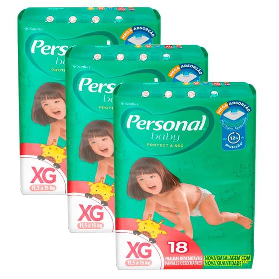 Imagem de Kit Personal Fralda Soft E Protect Jumbo XG - 3 Unidades