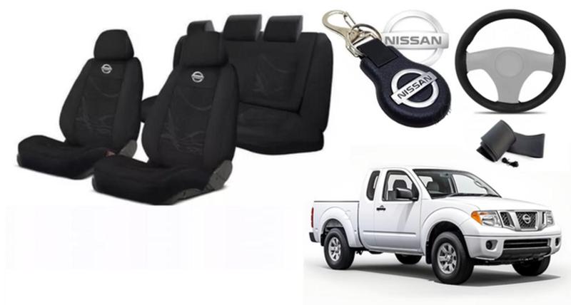 Imagem de Kit Personalizado Alto Padrão Tecido Frontier 2000-2010 + Volante + Chaveiro